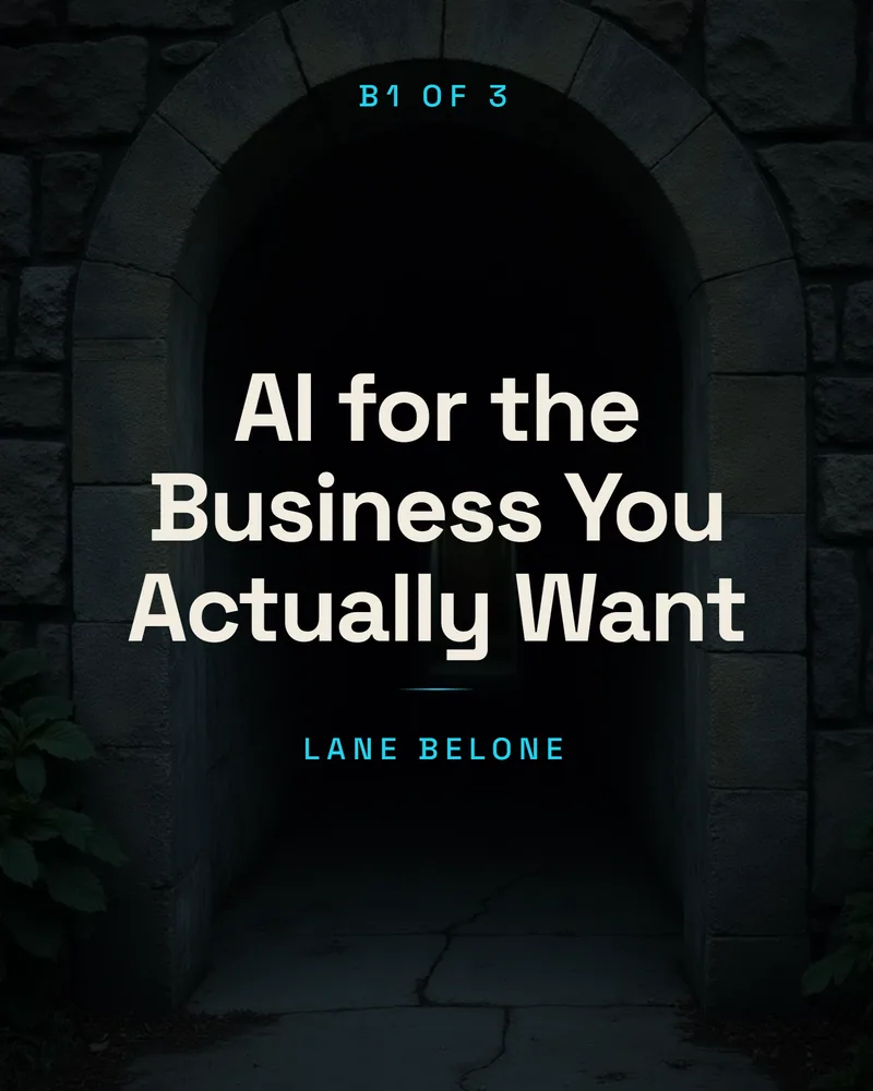 AI for the Business You Actually Want cover