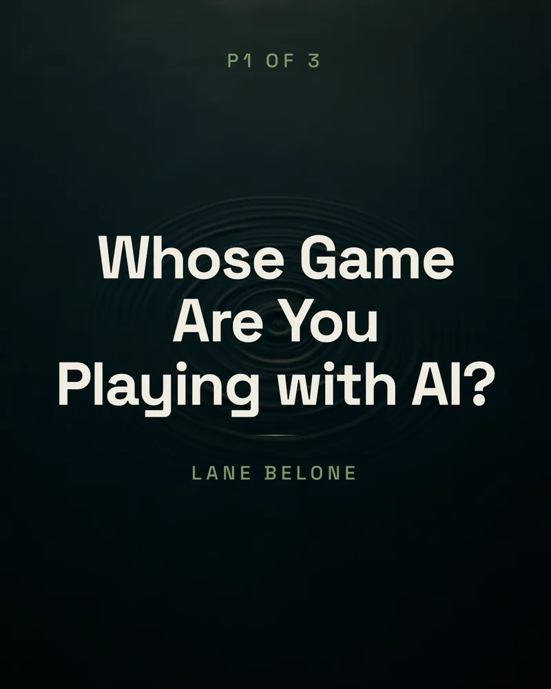 Whose Game Are You Playing with AI? cover